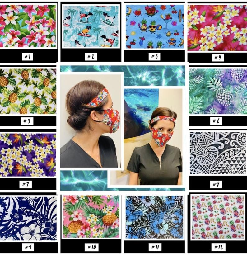 STYLISH FACE MASK - Cool Face Masks - Reusable Face Cover - Floral Face Mask - Handmade Face Cover - Adult Face Cover