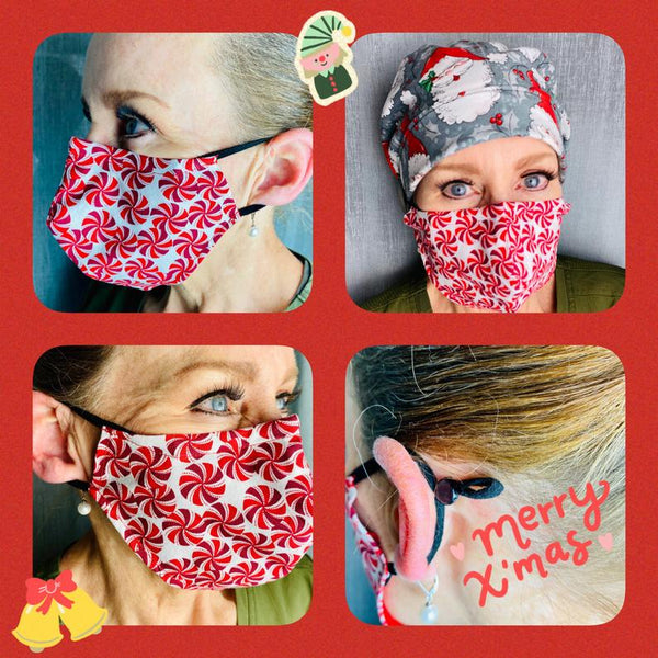 HOLIDAY FACE MASK - Merry Christmas Mask – Cotton Face Protect Adjustable Mask - Gift for Friend