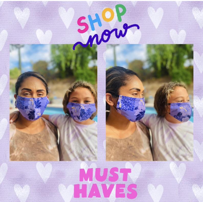 STYLISH FACE MASK - Cool Face Masks - Reusable Face Cover - Floral Face Mask - Handmade Face Cover - Adult Face Cover