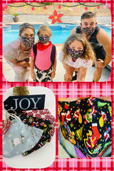 HOLIDAY FACE MASK - Merry Christmas Mask – Cotton Face Protect Adjustable Mask - Gift for Friend